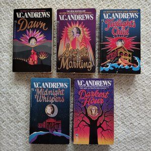 5 Vintage~VC/V C Andrews~Complete Cutler Family Series~YA Paperback Book Lot